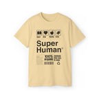 "Super Human Label" Unix T-shirt 100% Cotton Eco-friendly