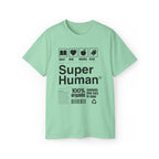 "Super Human Label" Unix T-shirt 100% Cotton Eco-friendly