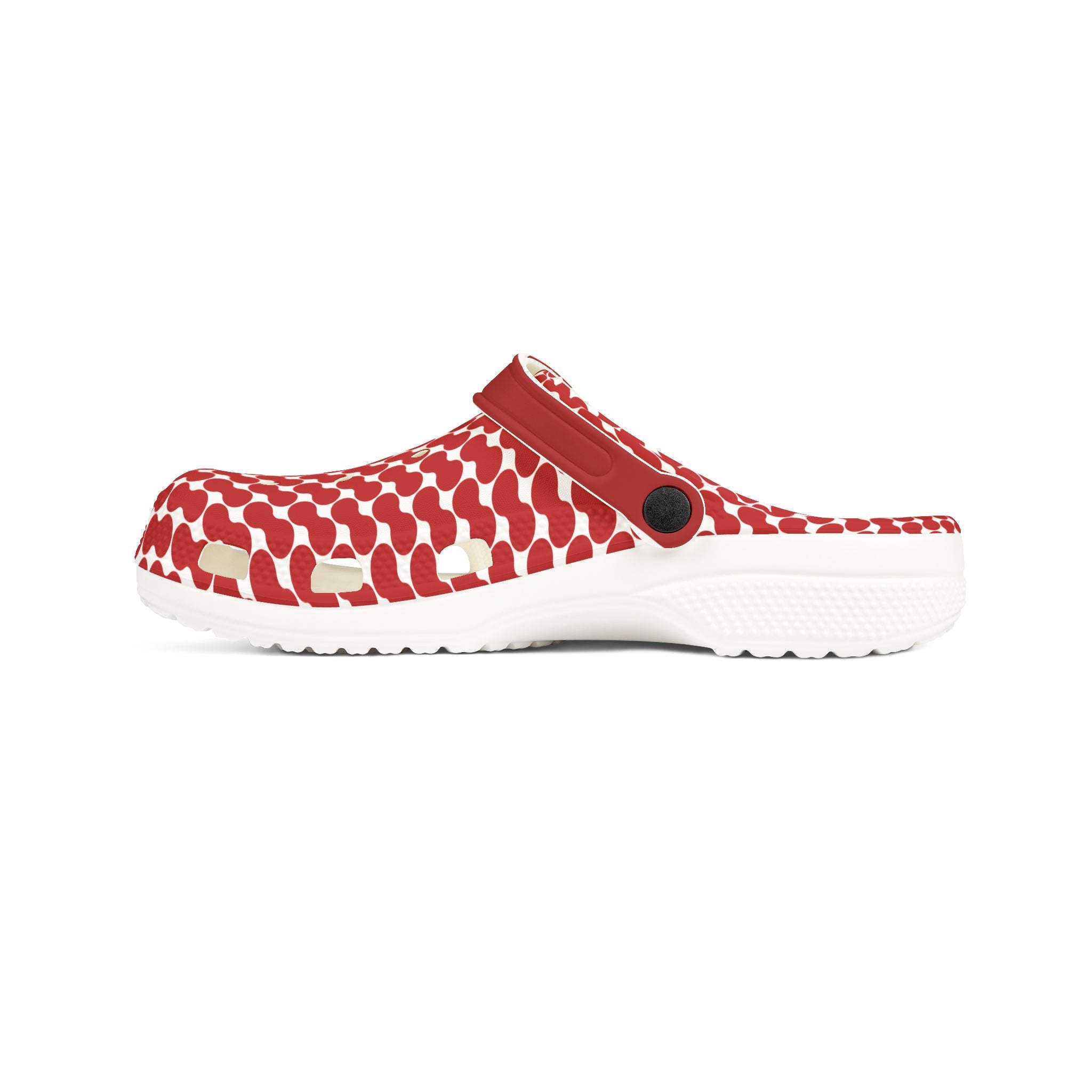 Red Patterned EVA Foam Clogs