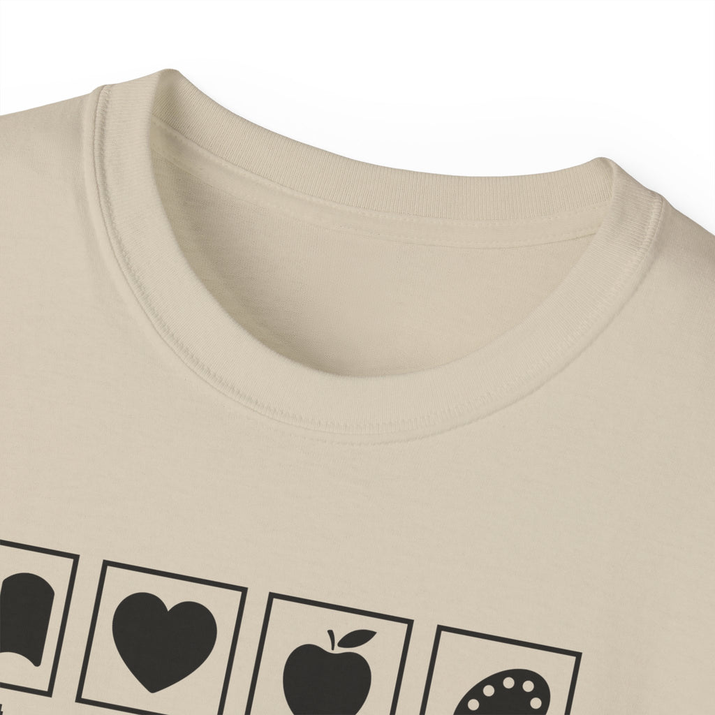 "Super Human Label" Unix T-shirt 100% Cotton Eco-friendly