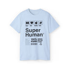 "Super Human Label" Unix T-shirt 100% Cotton Eco-friendly
