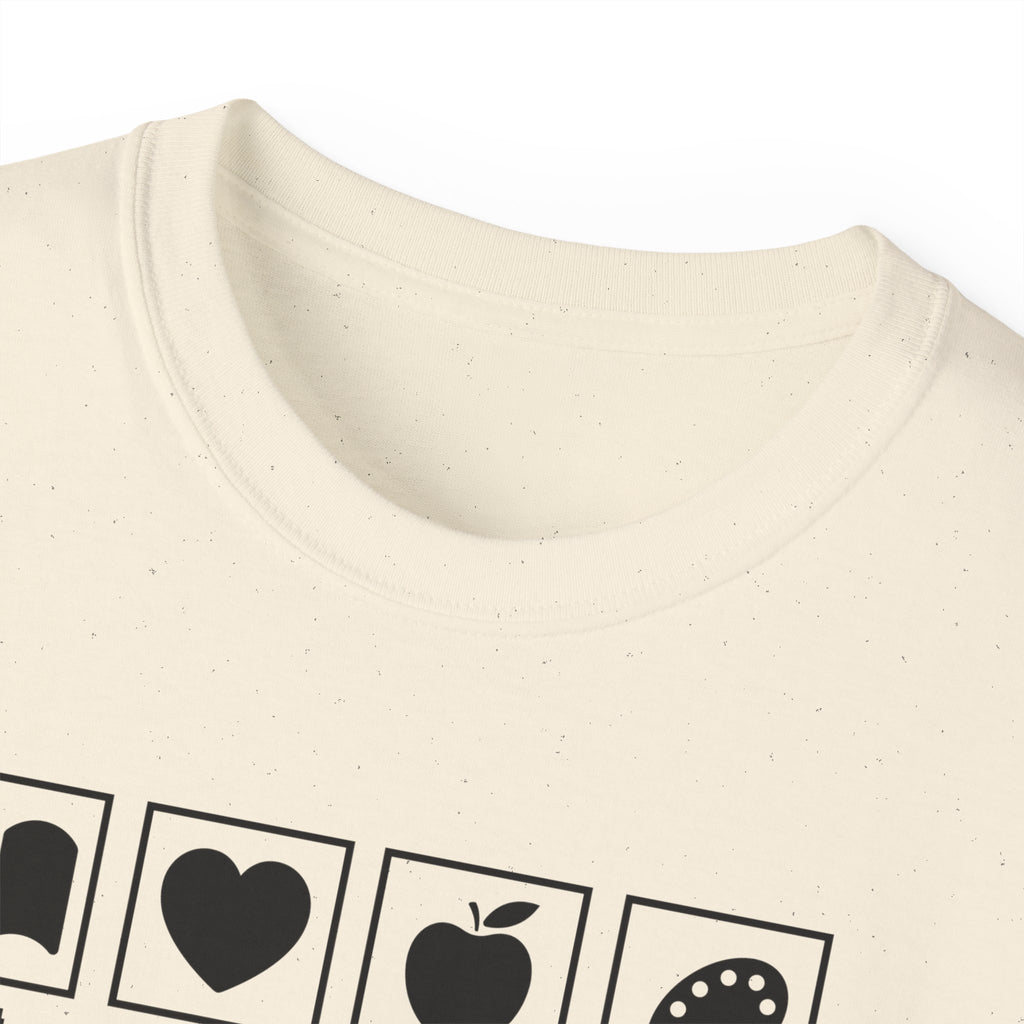 "Super Human Label" Unix T-shirt 100% Cotton Eco-friendly