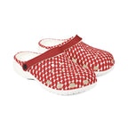 Lou & Lola Red Patterned Foam Clogs