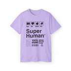 "Super Human Label" Unix T-shirt 100% Cotton Eco-friendly