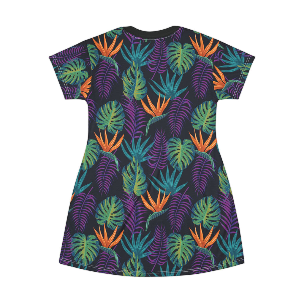 Jolyland - Boho Tropical T-Shirt Dress