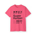"Super Human Label" Unix T-shirt 100% Cotton Eco-friendly