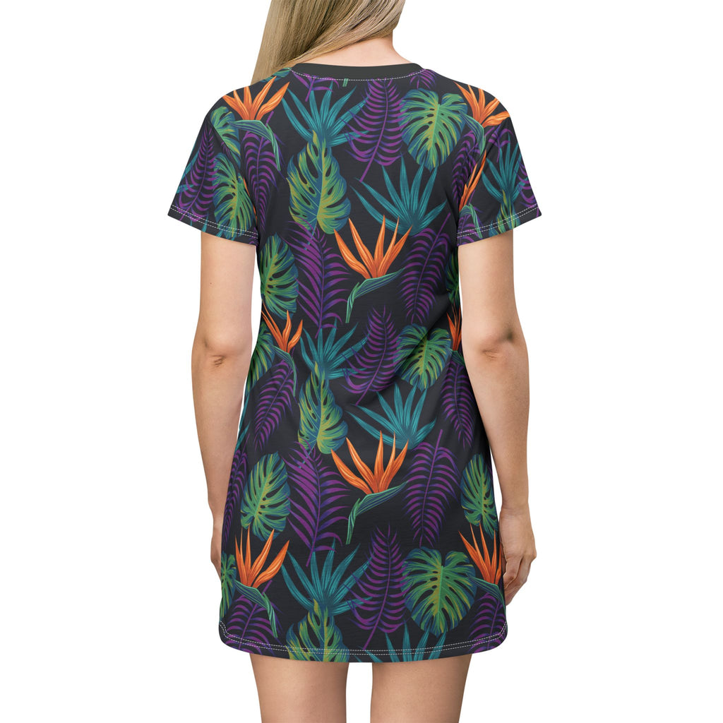 Jolyland - Boho Tropical T-Shirt Dress