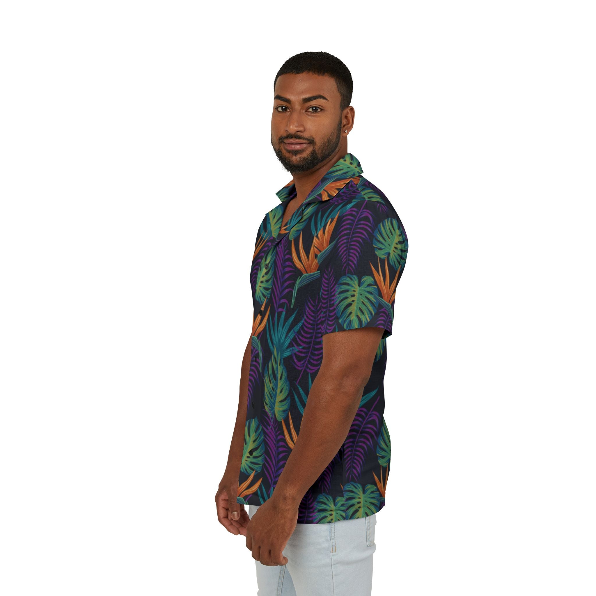 Men Tropical Camp Shirt