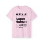 "Super Human Label" Unix T-shirt 100% Cotton Eco-friendly