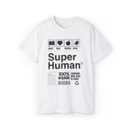 "Super Human Label" Unix T-shirt 100% Cotton Eco-friendly