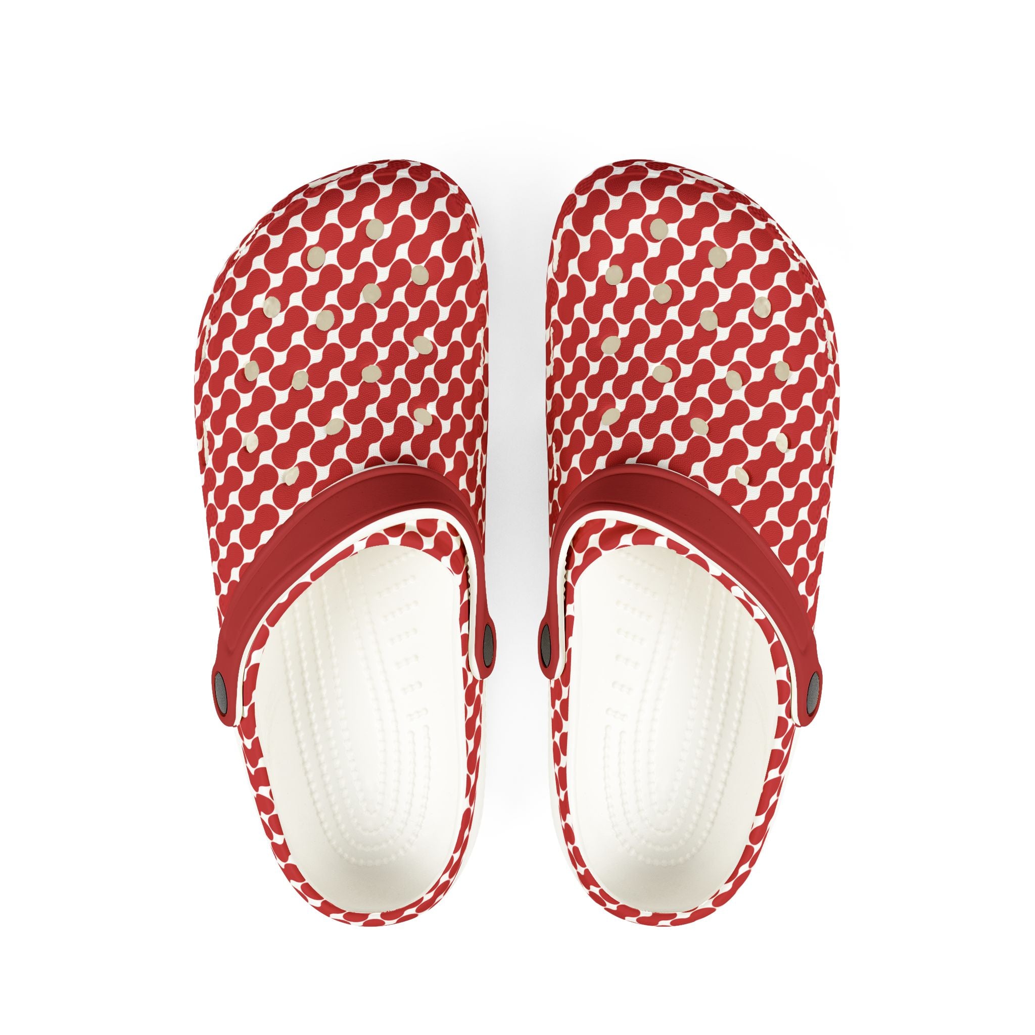 Lou & Lola Red Patterned Foam Clogs