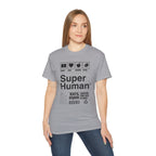 "Super Human Label" Unix T-shirt 100% Cotton Eco-friendly