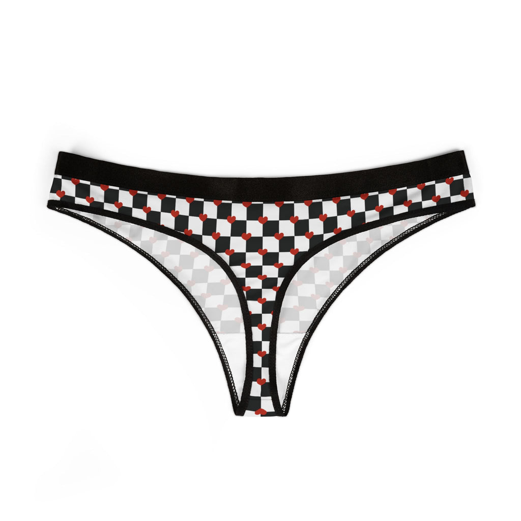 Chess Pattern Women's Thong