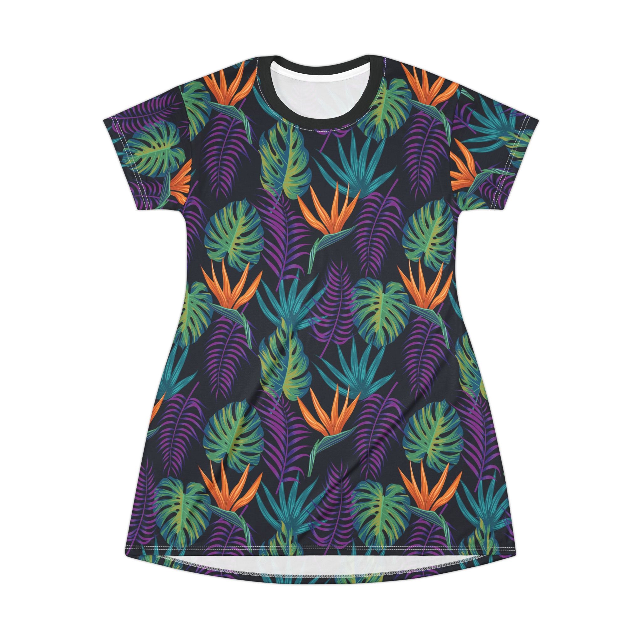 Jolyland - Boho Tropical T-Shirt Dress