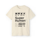 "Super Human Label" Unix T-shirt 100% Cotton Eco-friendly