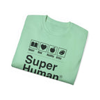 "Super Human Label" Unix T-shirt 100% Cotton Eco-friendly