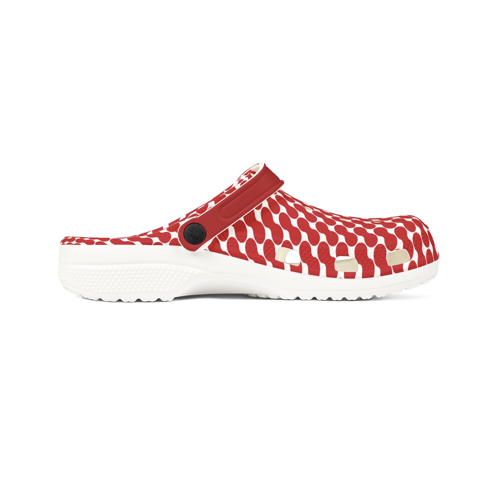 Red Patterned EVA Foam Clogs