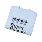 "Super Human Label" Unix T-shirt 100% Cotton Eco-friendly