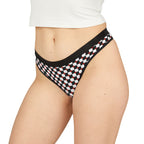 Chess Pattern Women's Thong